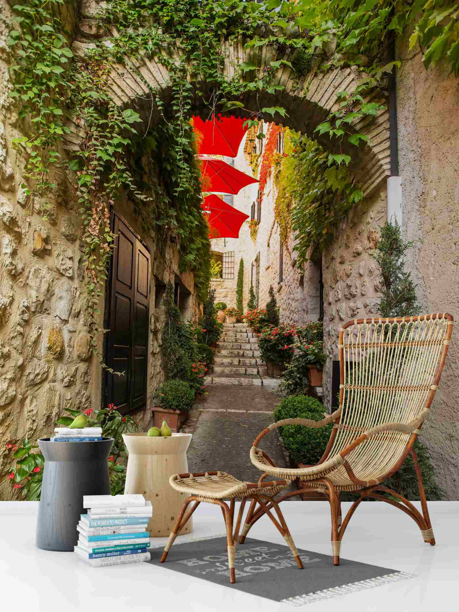 Фотошпалери Кам'яна арка на старовинній вулиці