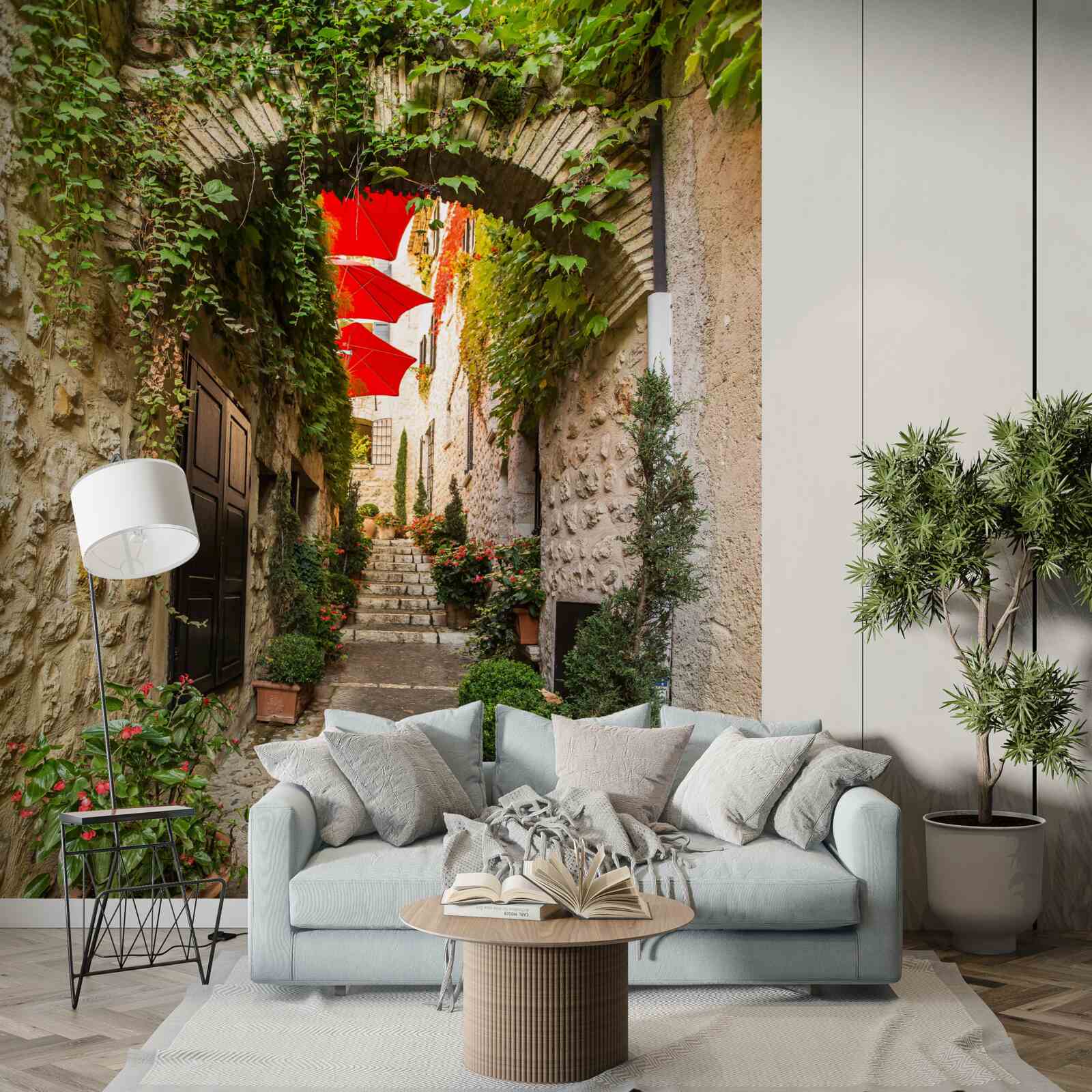 Фотошпалери Кам'яна арка на старовинній вулиці