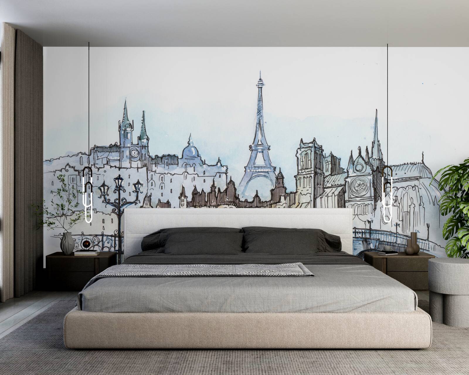 Фотошпалери променад у старовинному Парижі