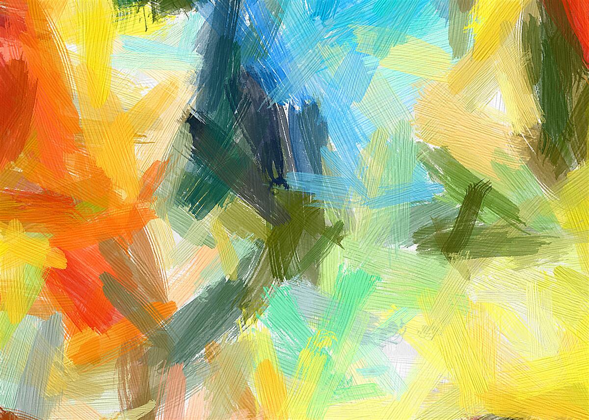 Фотошпалери абстрактний олійний живопис із зображенням осені