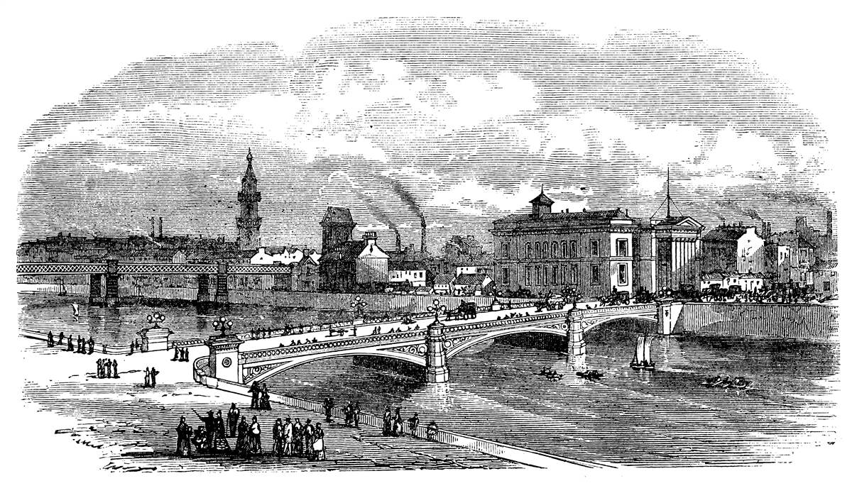 Фотошпалери ретро-міст альберта в глазго