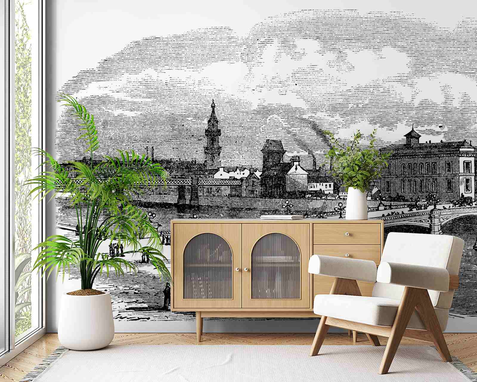 Фотошпалери ретро-міст альберта в глазго