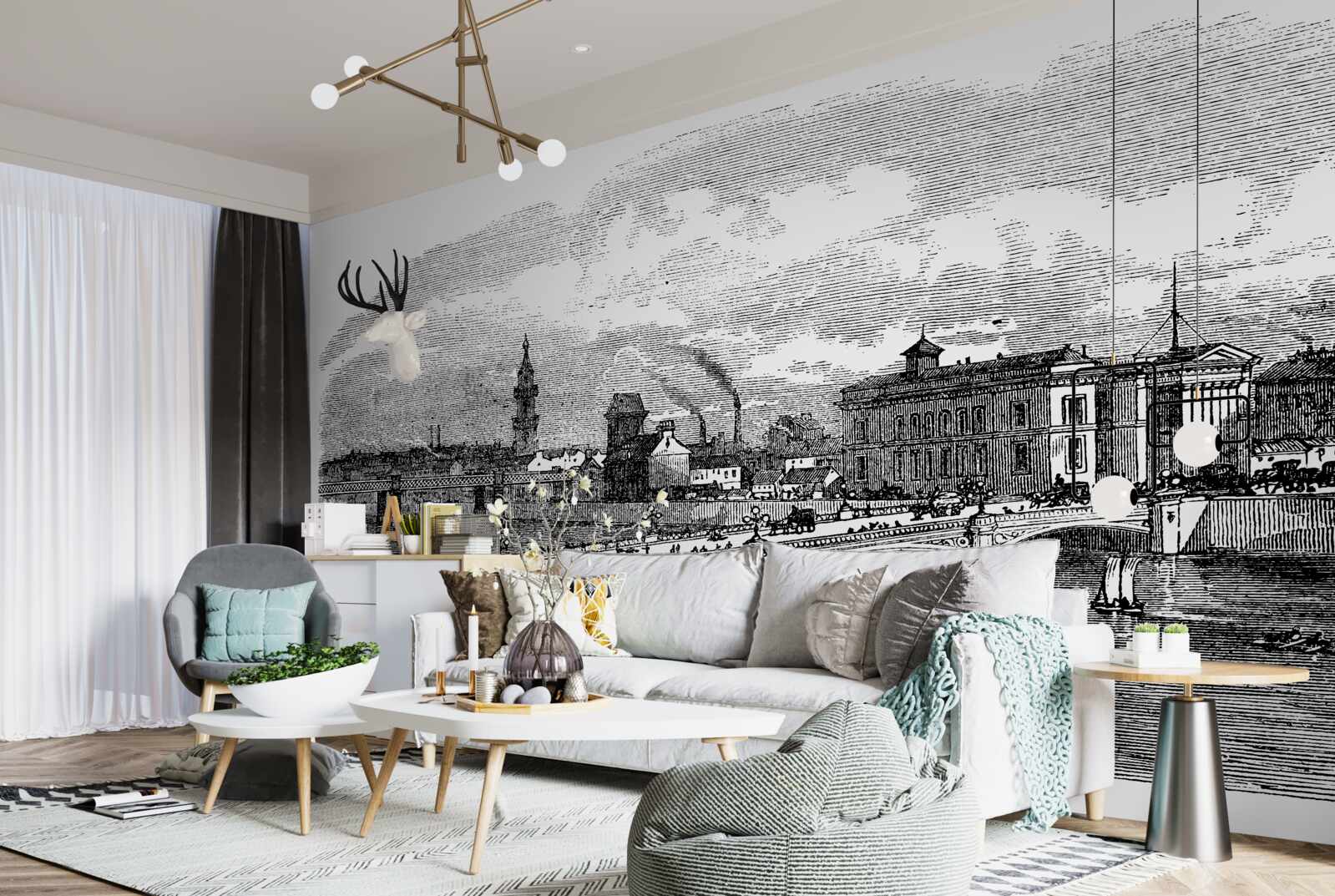 Фотошпалери ретро-міст альберта в глазго