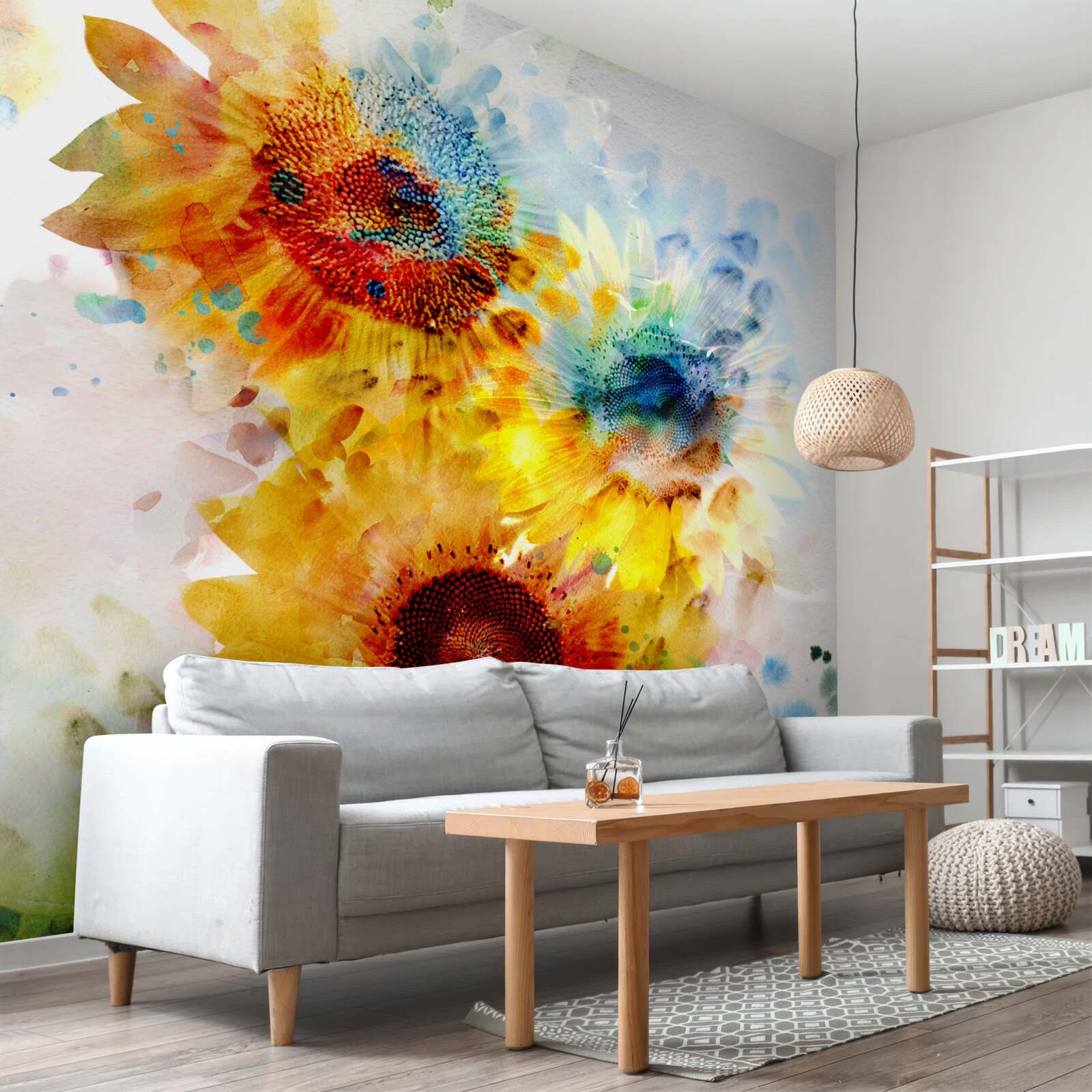 Фотошпалери букет літніх соняшників