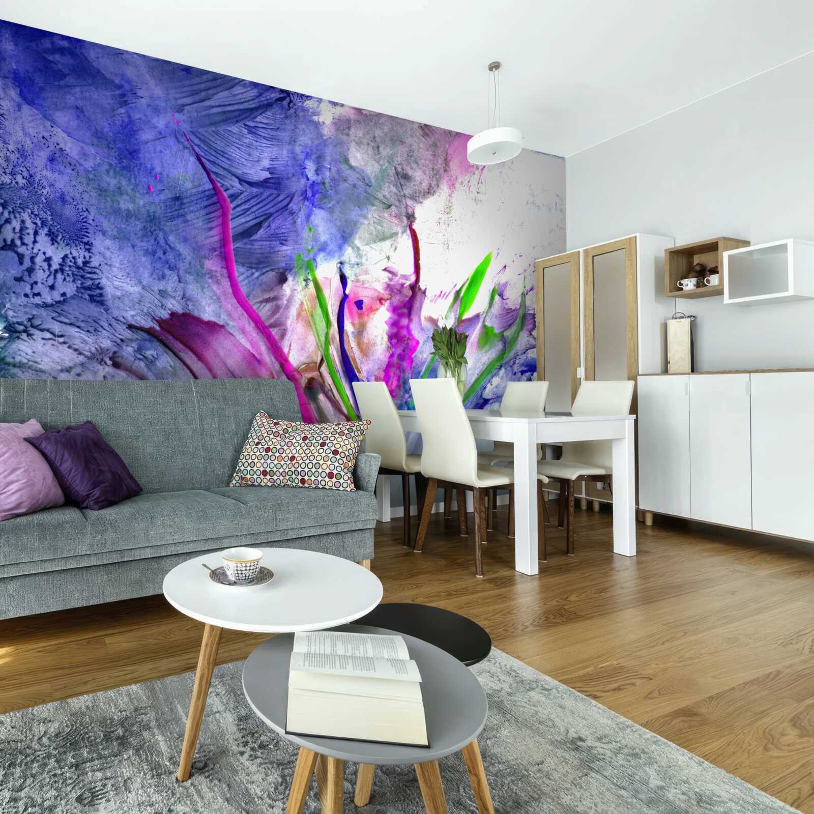 Фотошпалери абстракція в яскравих кольорових відтінках