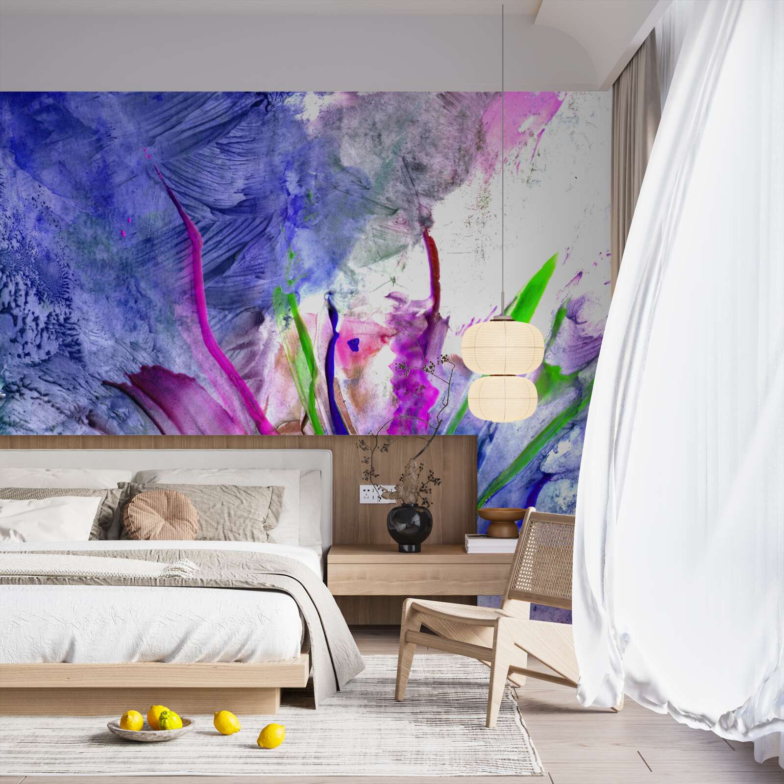 Фотошпалери абстракція в яскравих кольорових відтінках