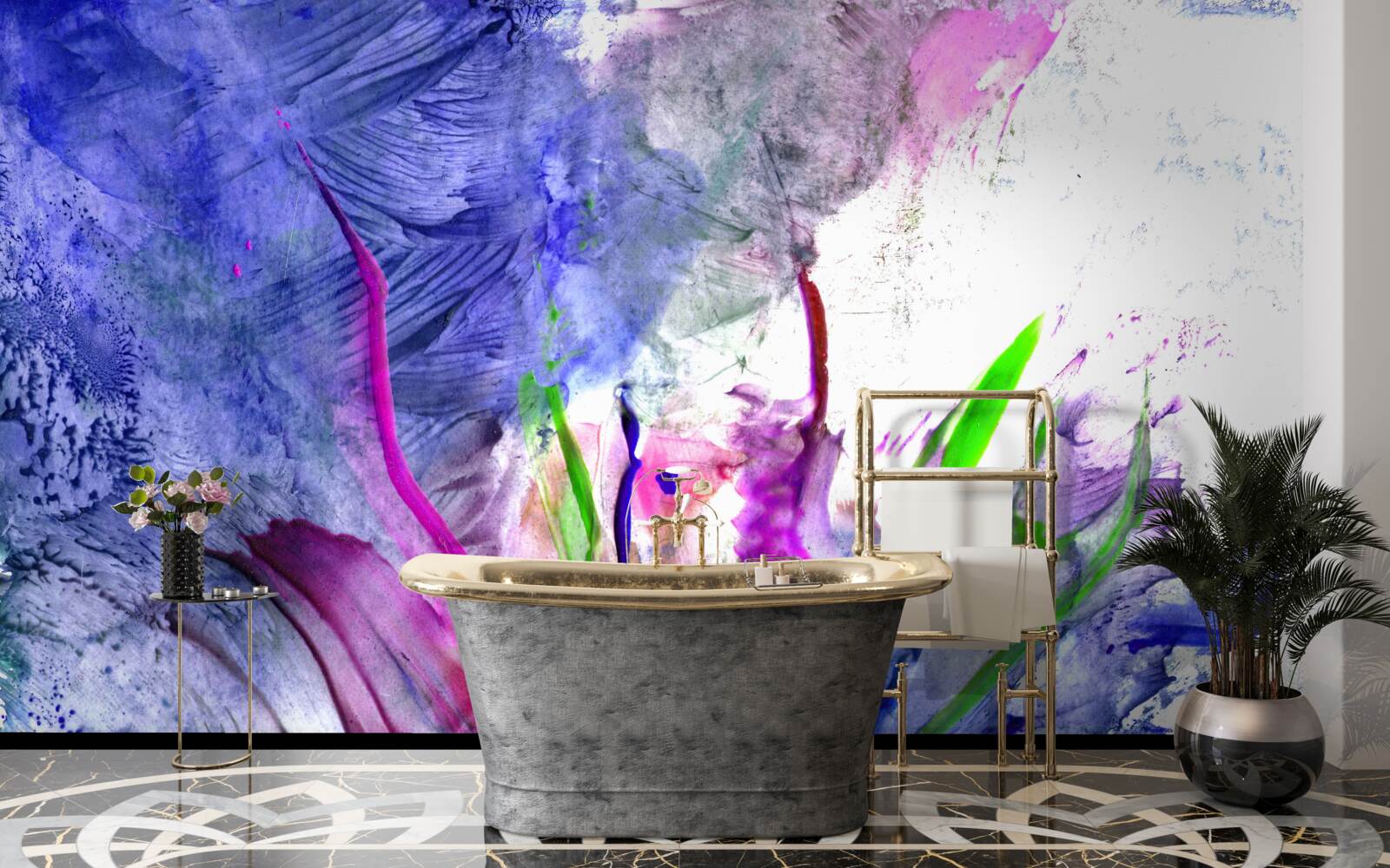 Фотошпалери абстракція в яскравих кольорових відтінках