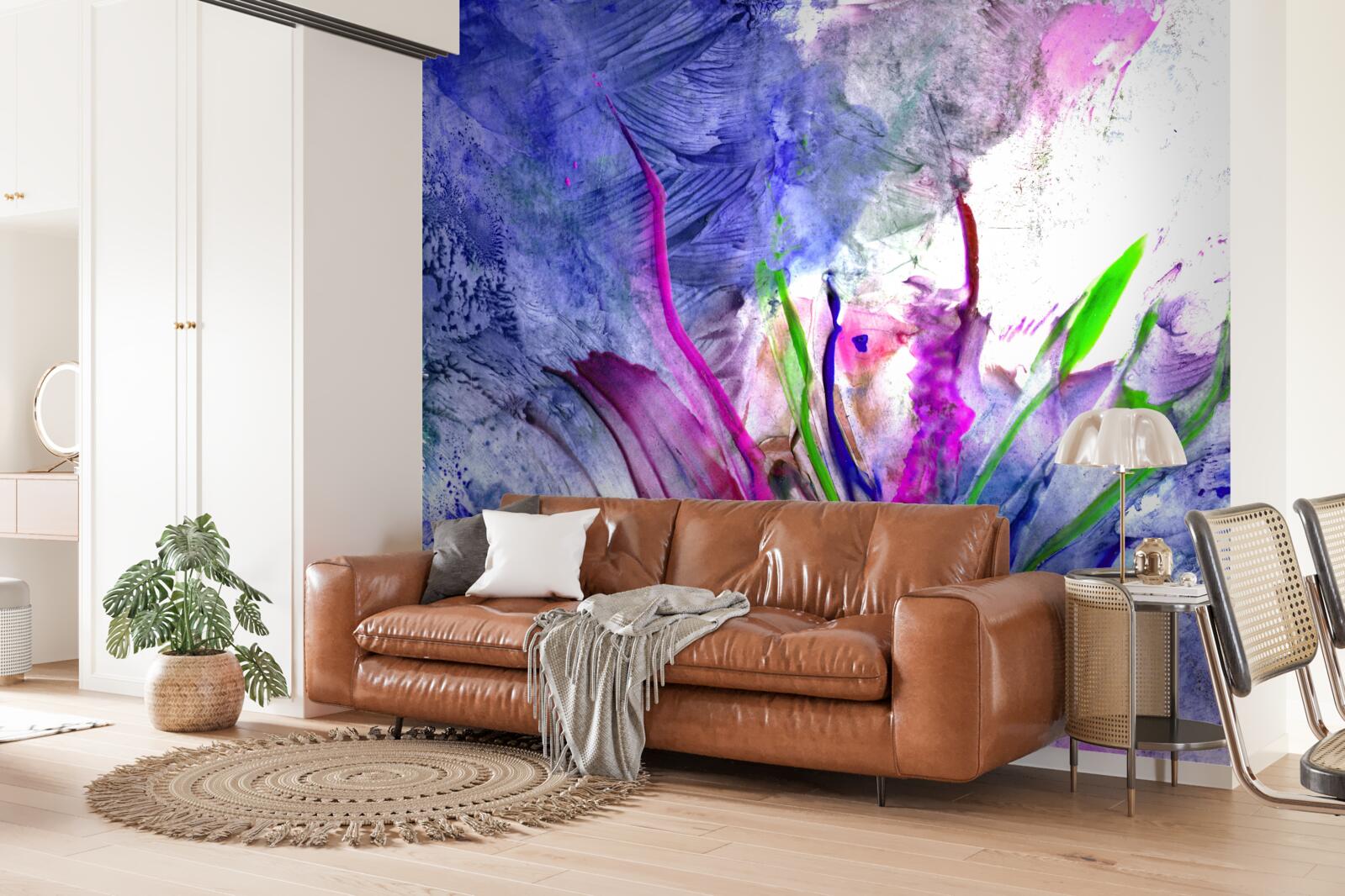 Фотошпалери абстракція в яскравих кольорових відтінках