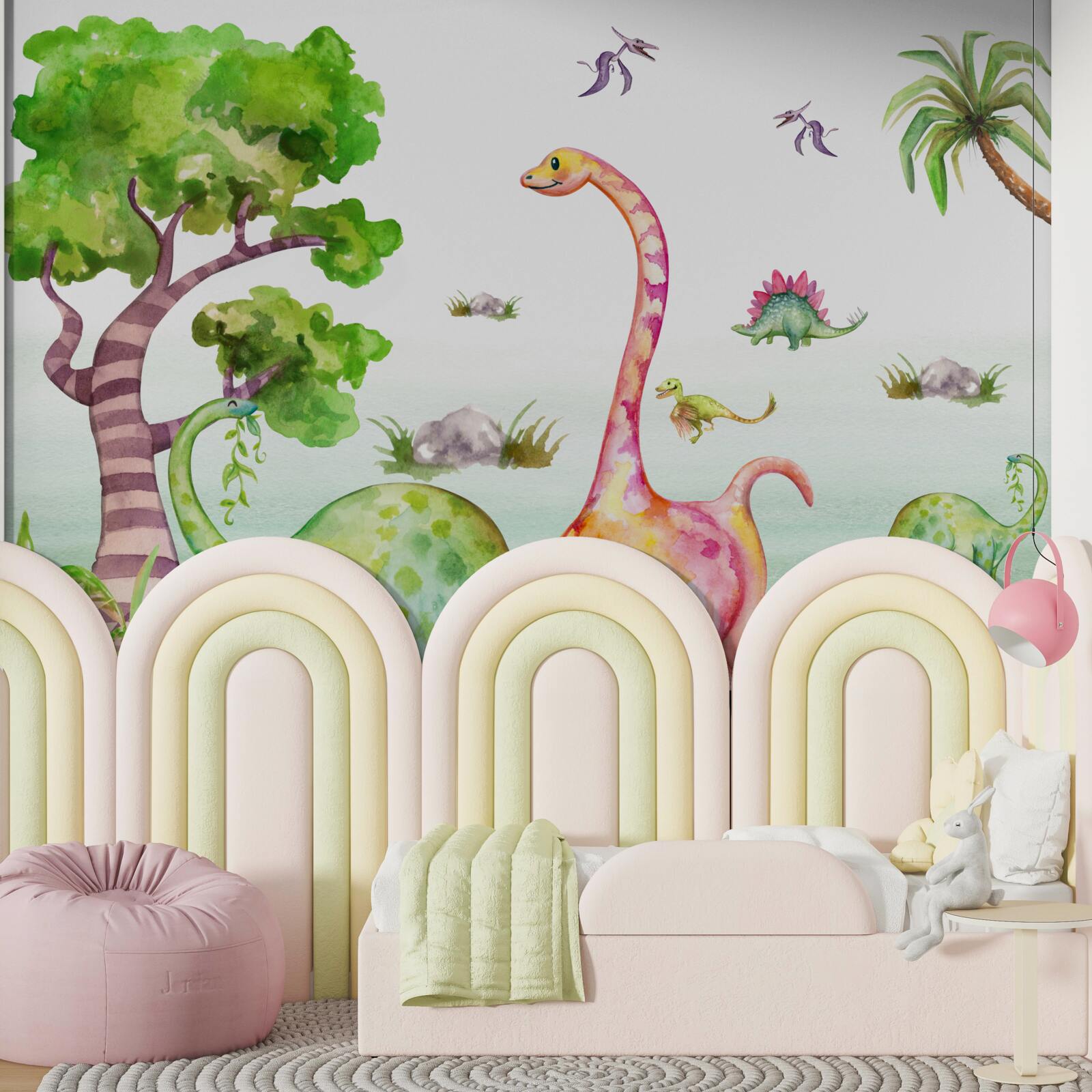 Фотошпалери анімовані динозаври на прогулянці