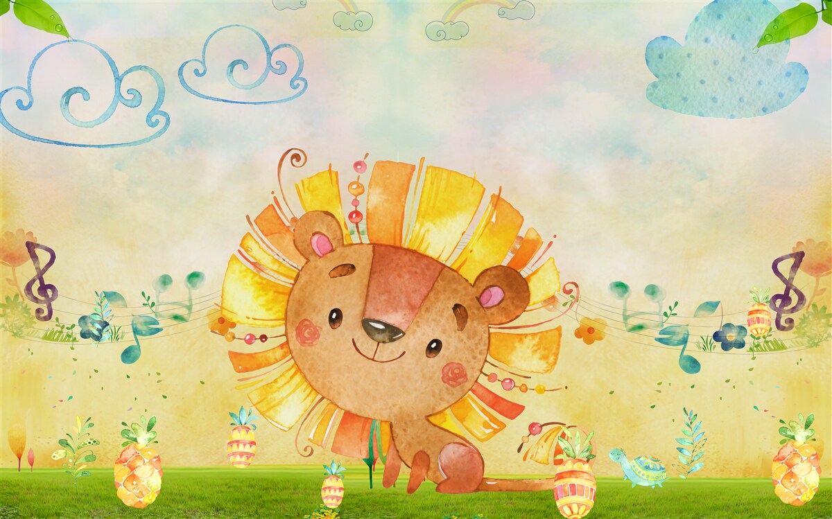 Фотошпалери молода левиця щасливо посміхається на лузі