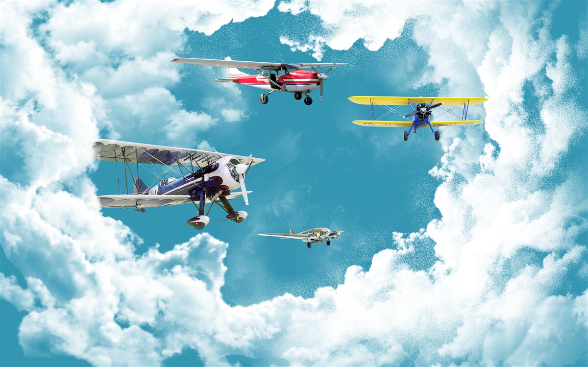 Фотошпалери літаки в небі