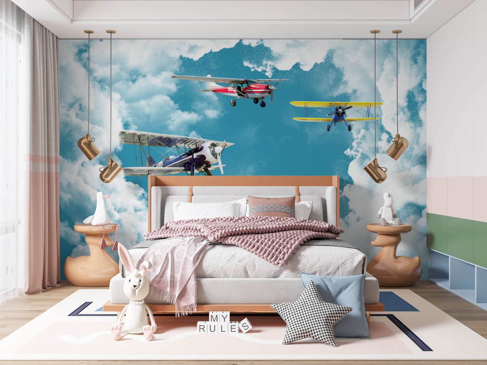 Фотошпалери літаки в небі