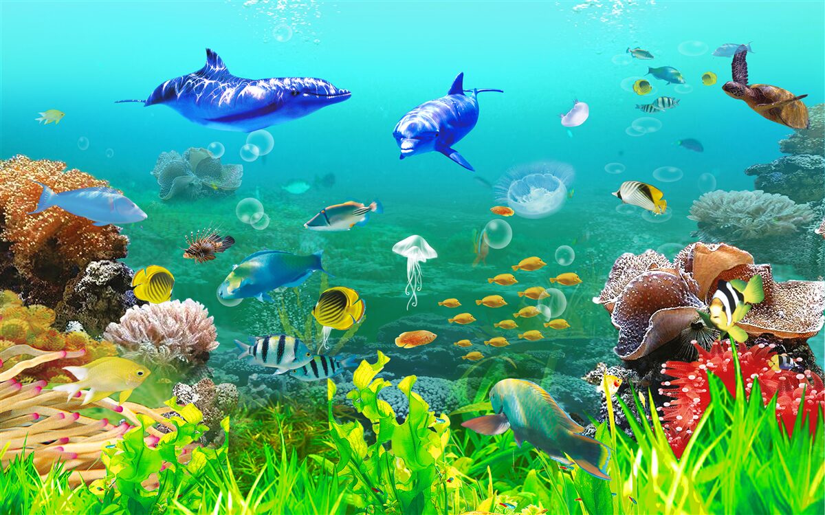 Фотошпалери різноманітність підводного царства