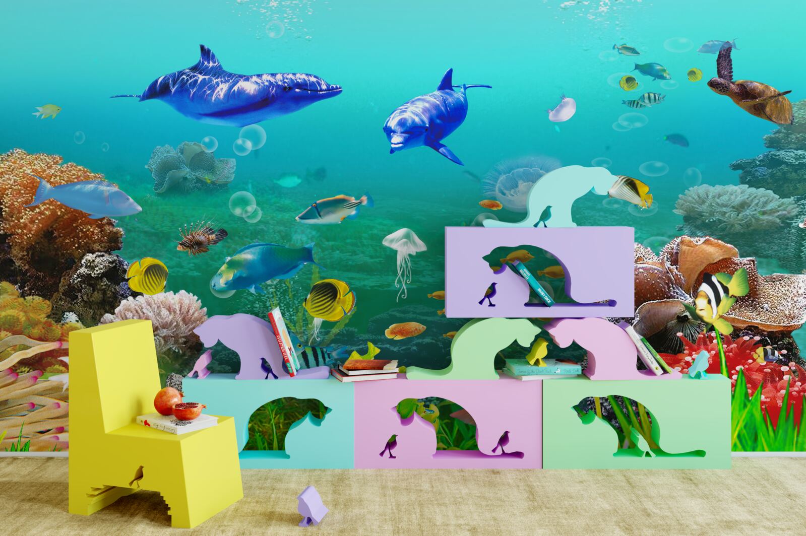 Фотошпалери різноманітність підводного царства