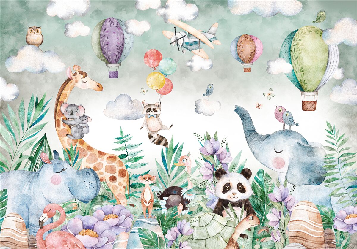 Фотошпалери відпочиваючі тварини насолоджуються дружбою