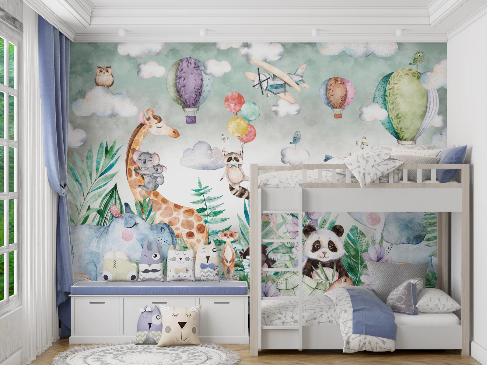 Фотошпалери відпочиваючі тварини насолоджуються дружбою