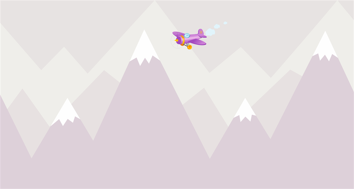 Фотошпалери дитяча кімната розташована на фоні гір