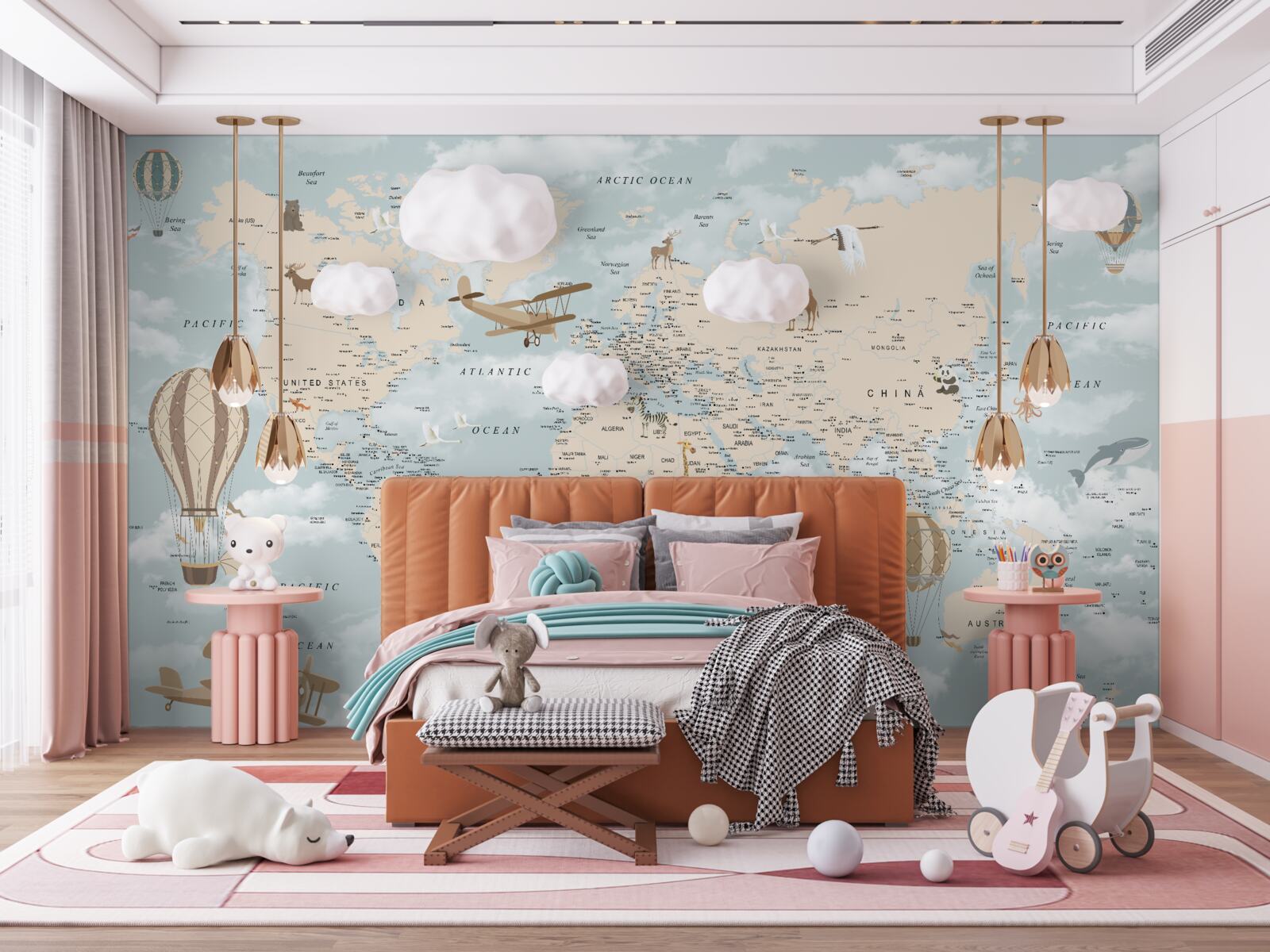 Фотошпалери захоплююча карта світу