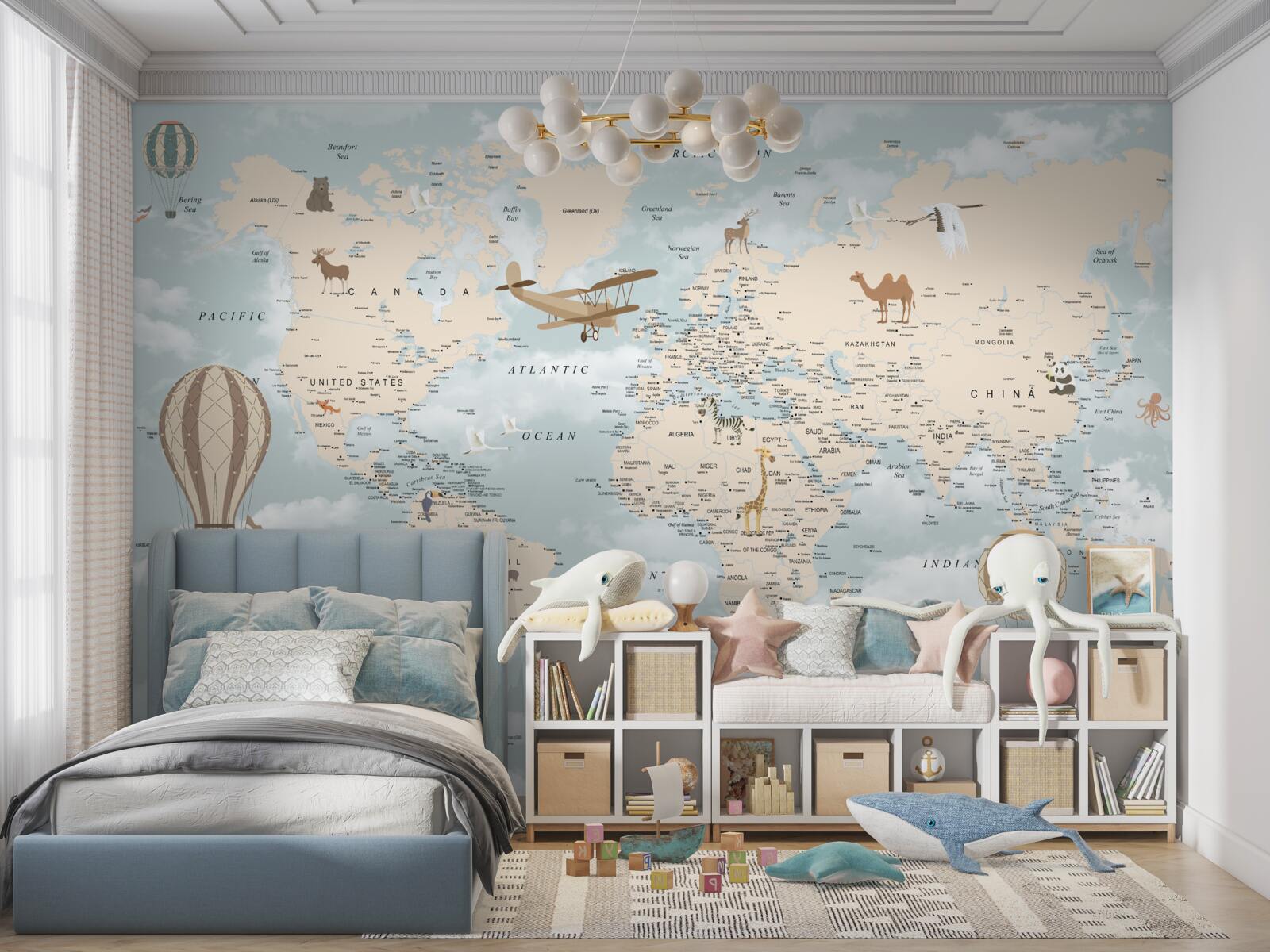 Фотошпалери захоплююча карта світу