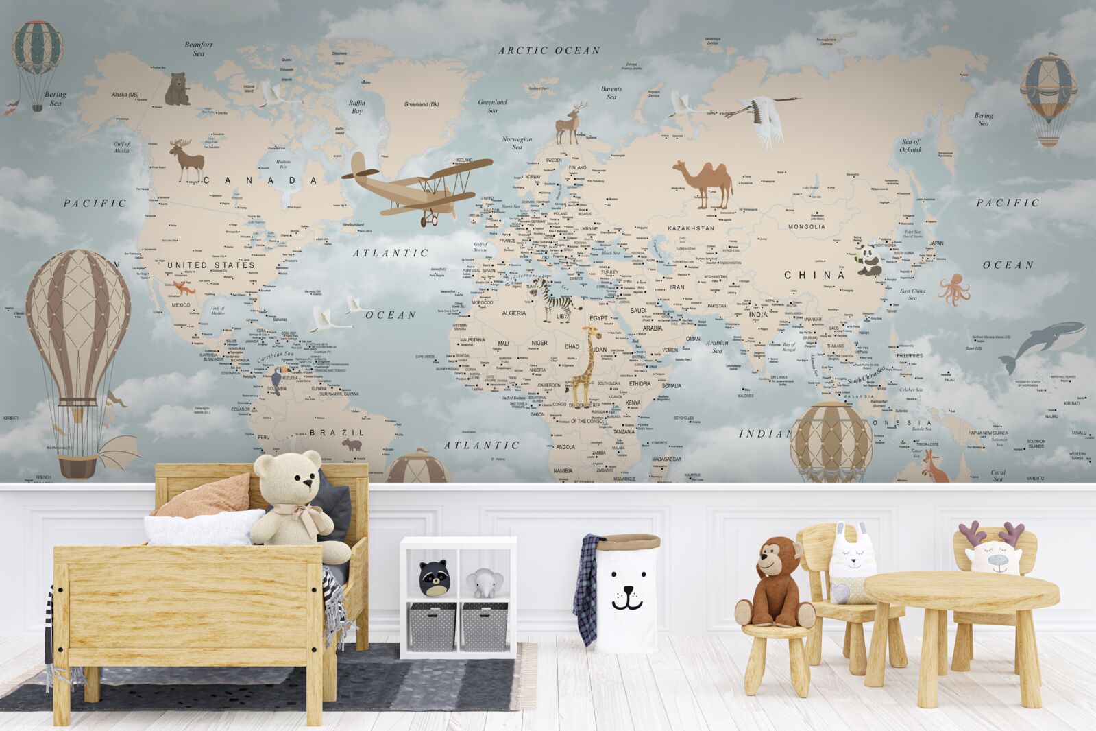 Фотошпалери захоплююча карта світу