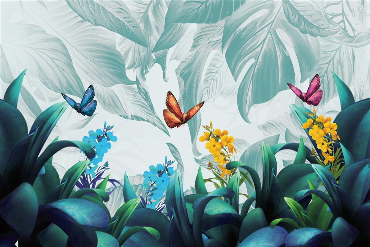 Фотошпалери Літаючі метелики живуть у тропіках