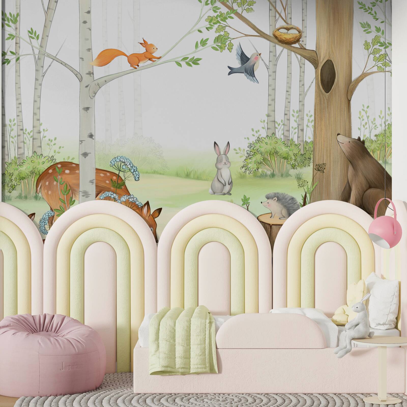 Фотошпалери тварини в лісі оживають навесні