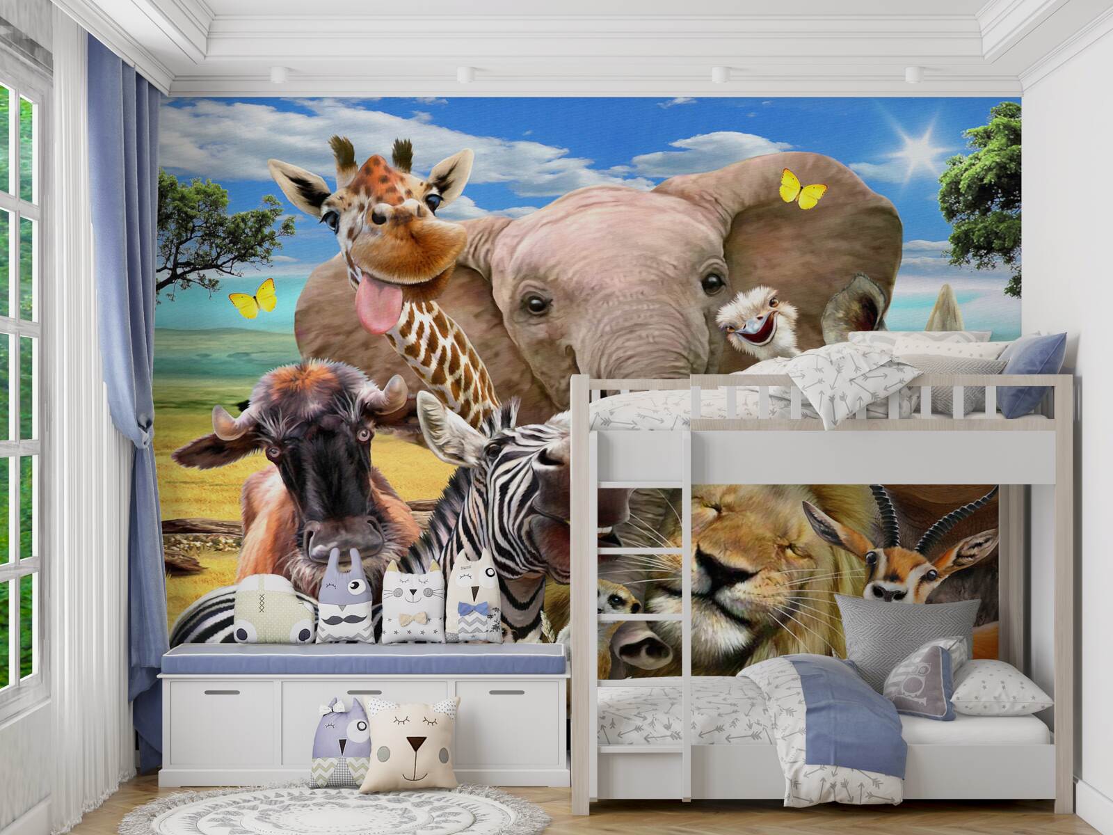 Фотошпалери своєрідне селфі дружніх африканців