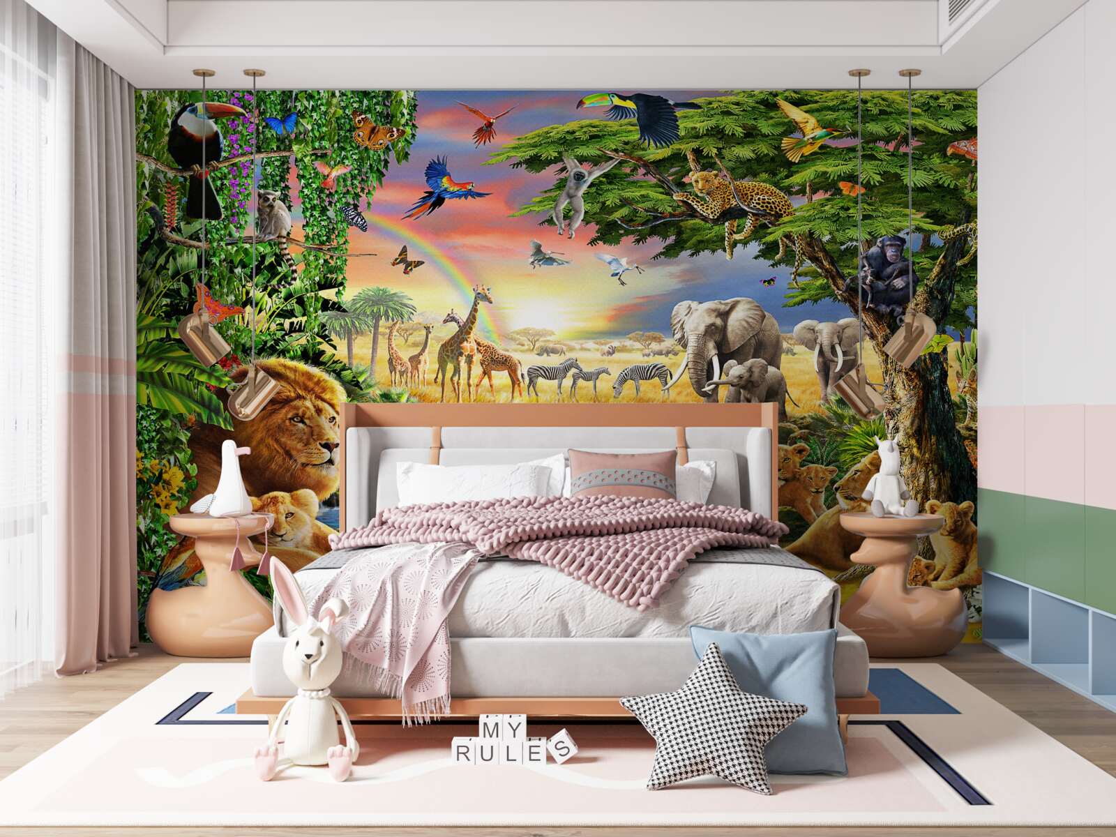 Фотошпалери джунглі в книзі