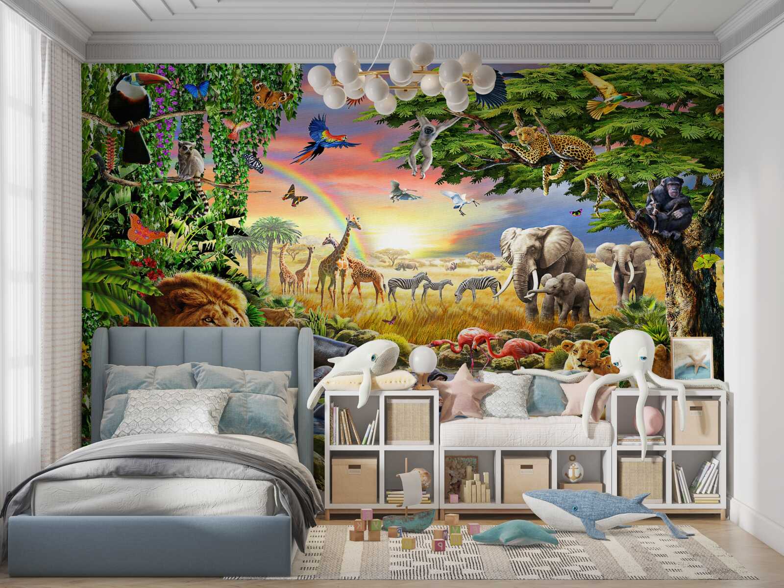 Фотошпалери джунглі в книзі