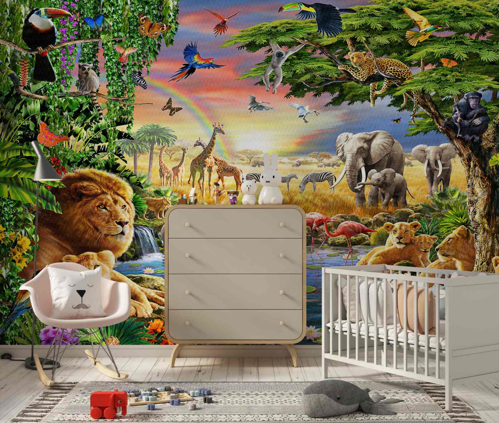 Фотошпалери джунглі в книзі