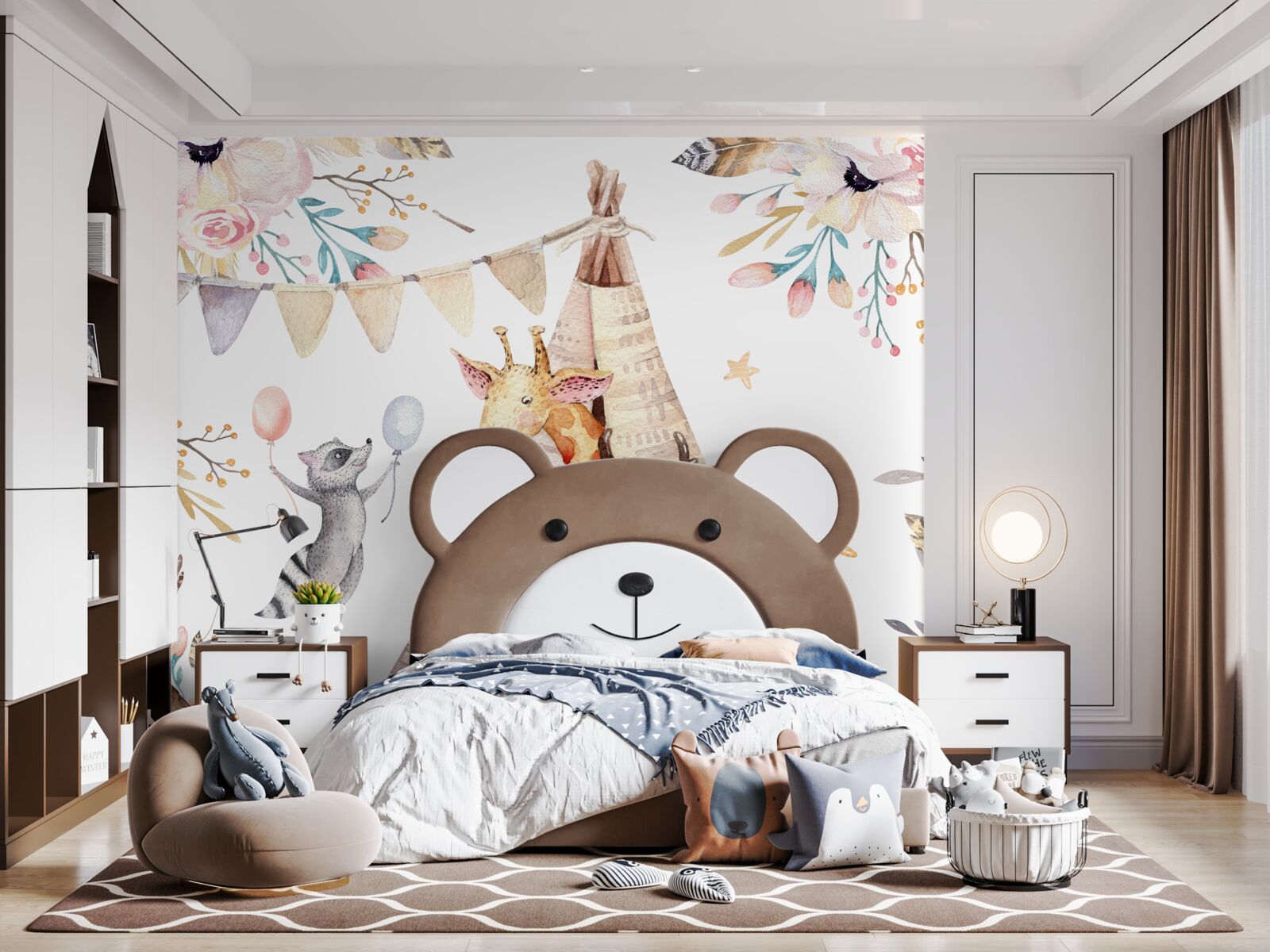 Фотошпалери істоти дивляться на нього з гомілки