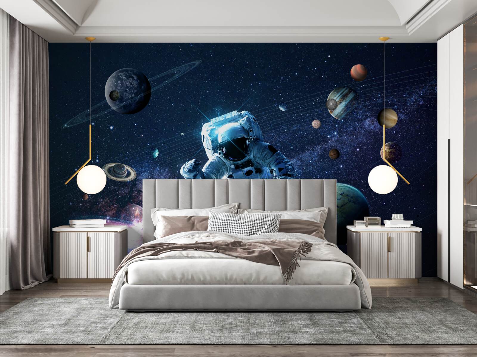 Фотошпалери астронавт у Всесвіті