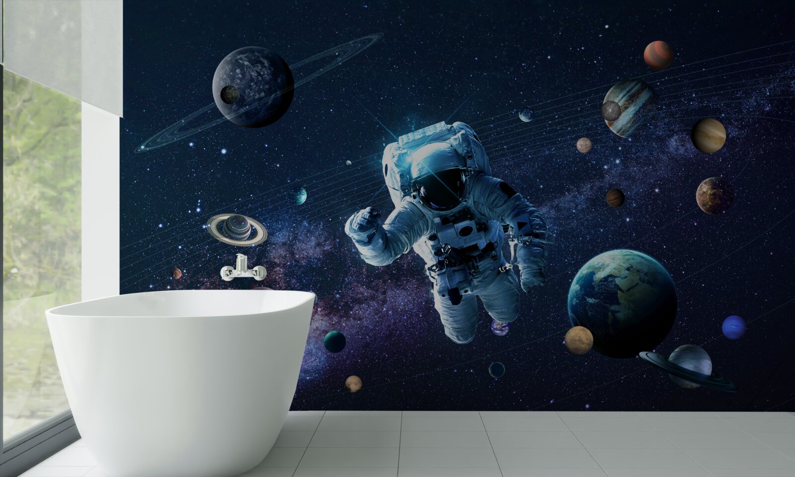 Фотошпалери астронавт у Всесвіті