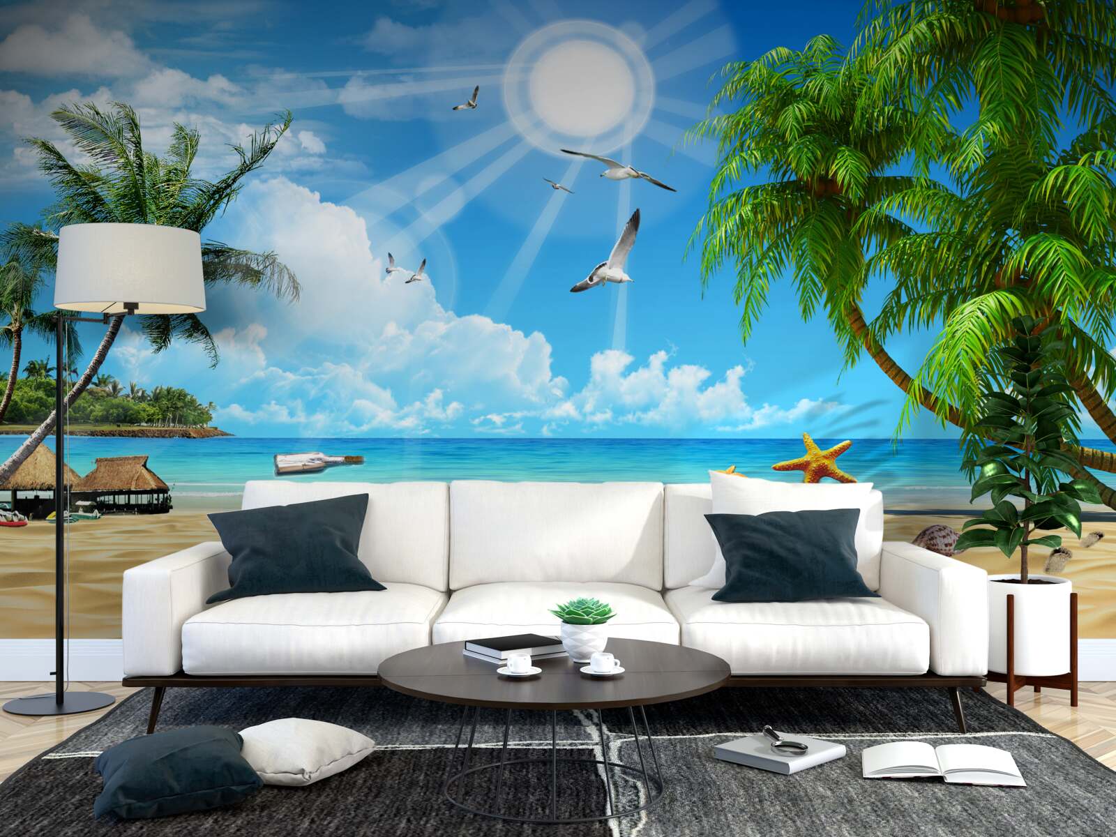 Фотошпалери тихе і затишне місце біля води