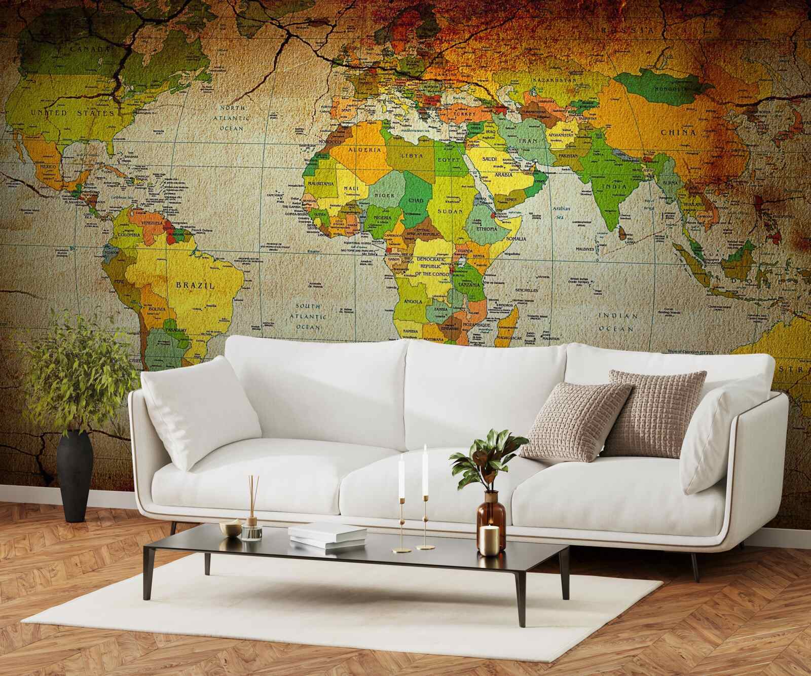 Фотошпалери географічна карта світу