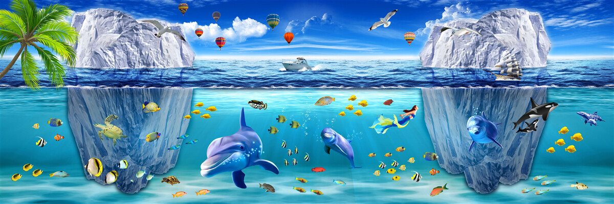 Фотошпалери підводні морські види