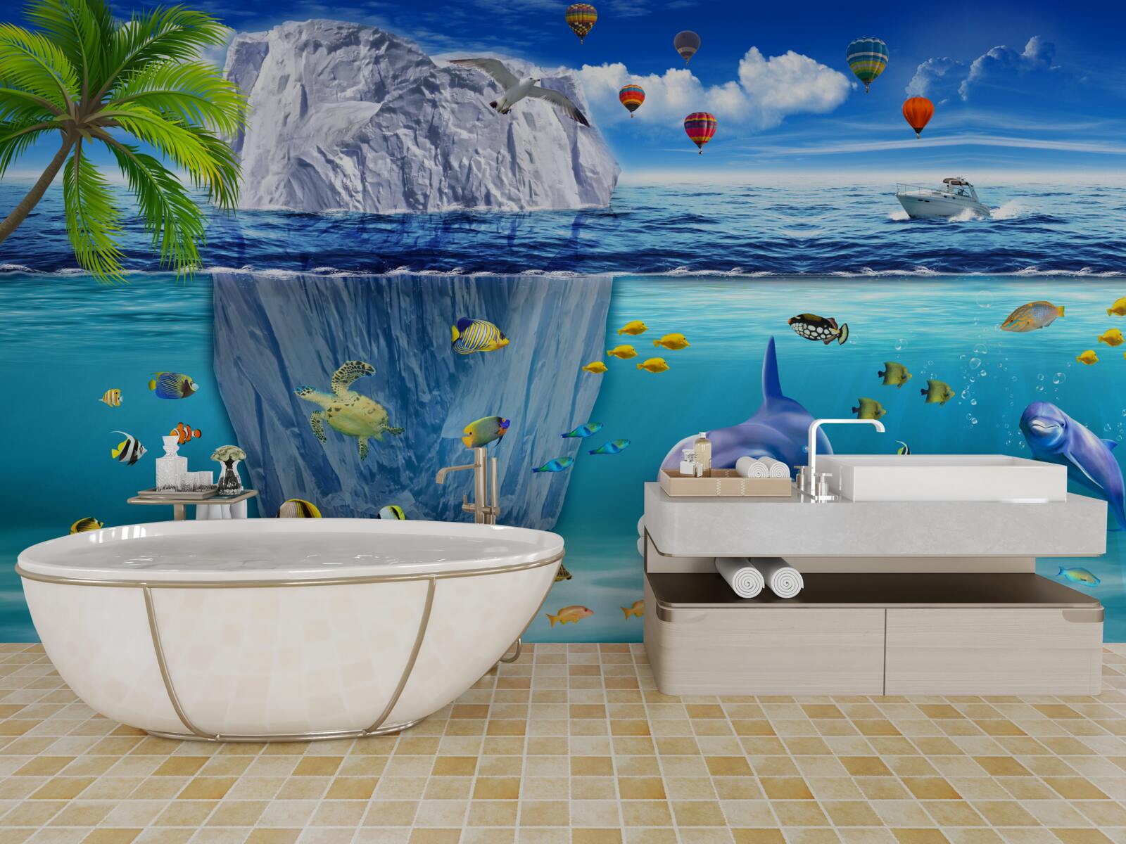 Фотошпалери підводні морські види