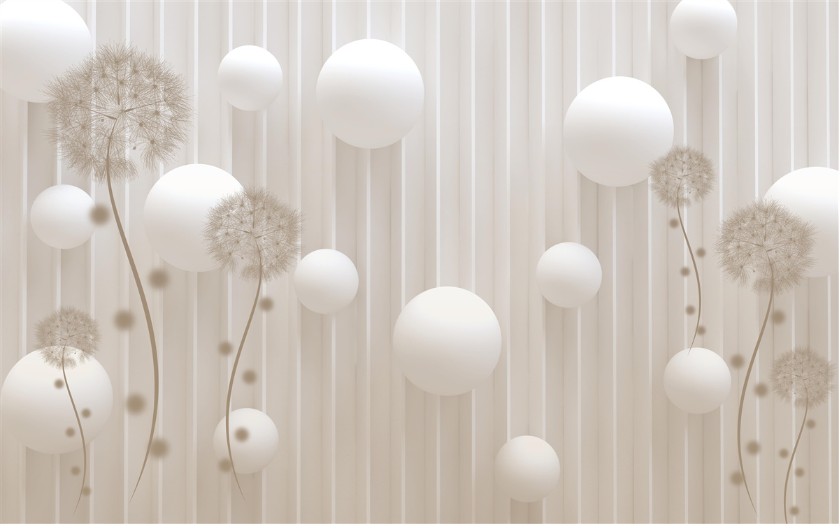 Фотошпалери намистини та молочко світло-рожевого кольору