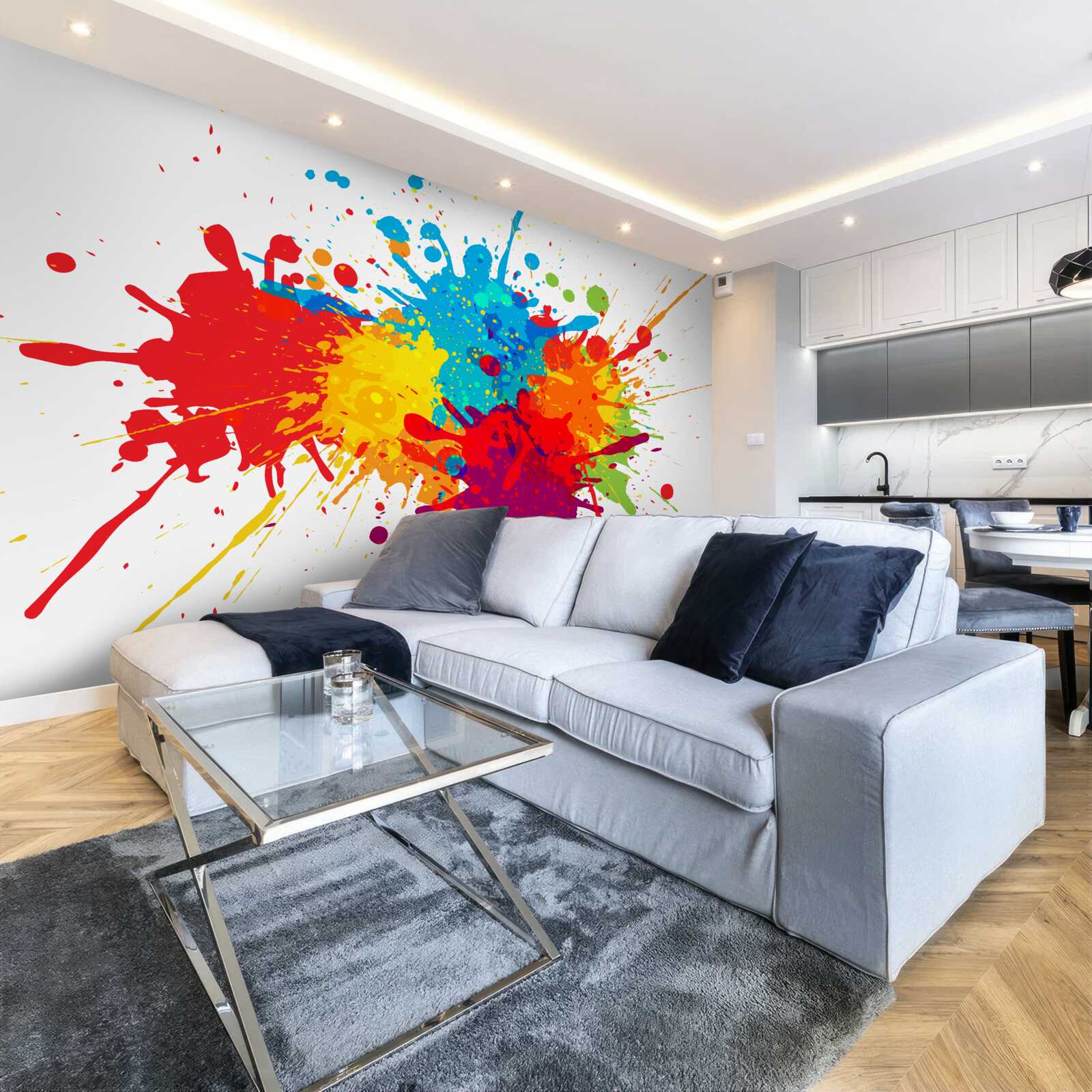 Фотошпалери вибух яскравих відтінків