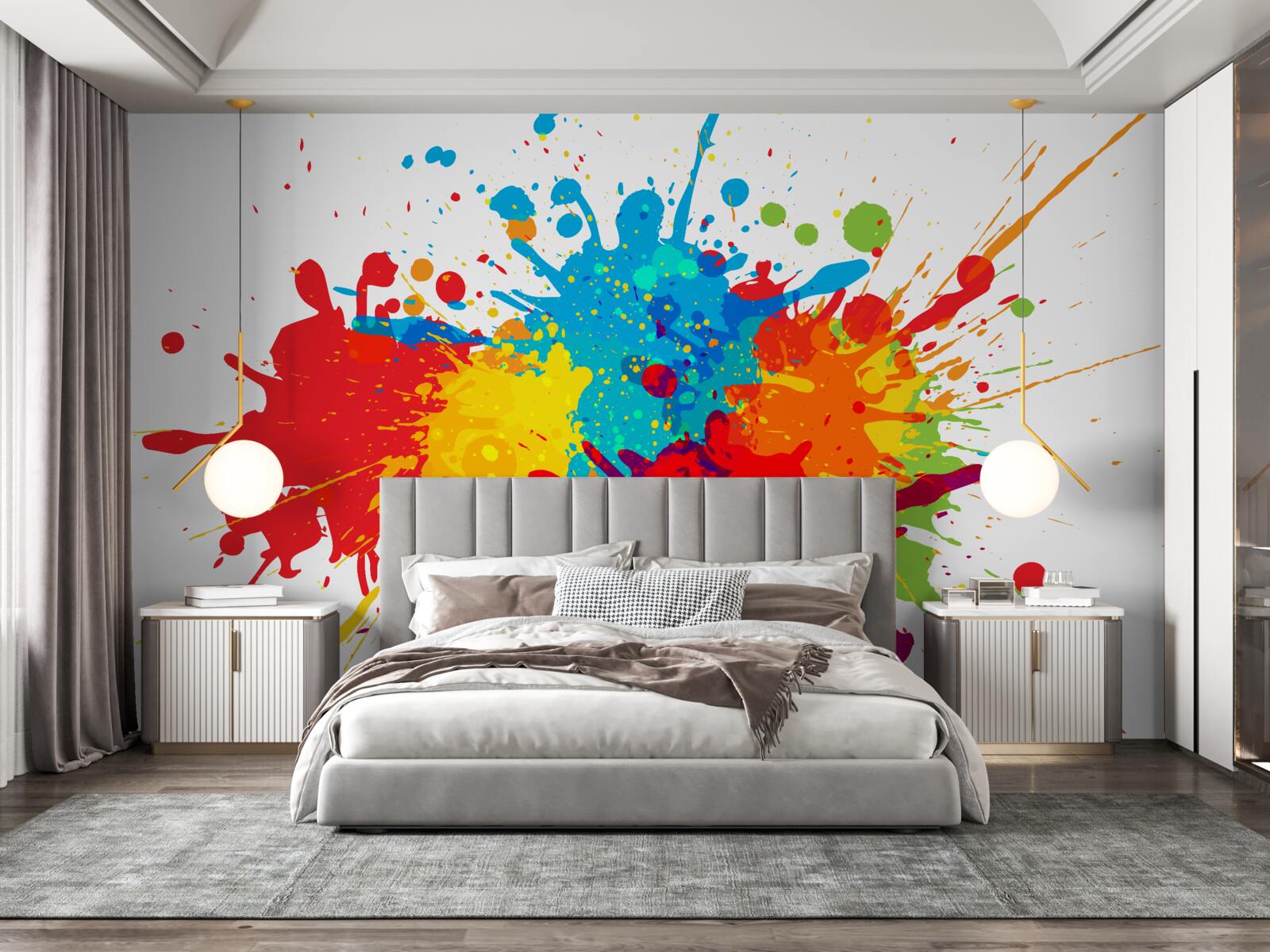 Фотошпалери вибух яскравих відтінків