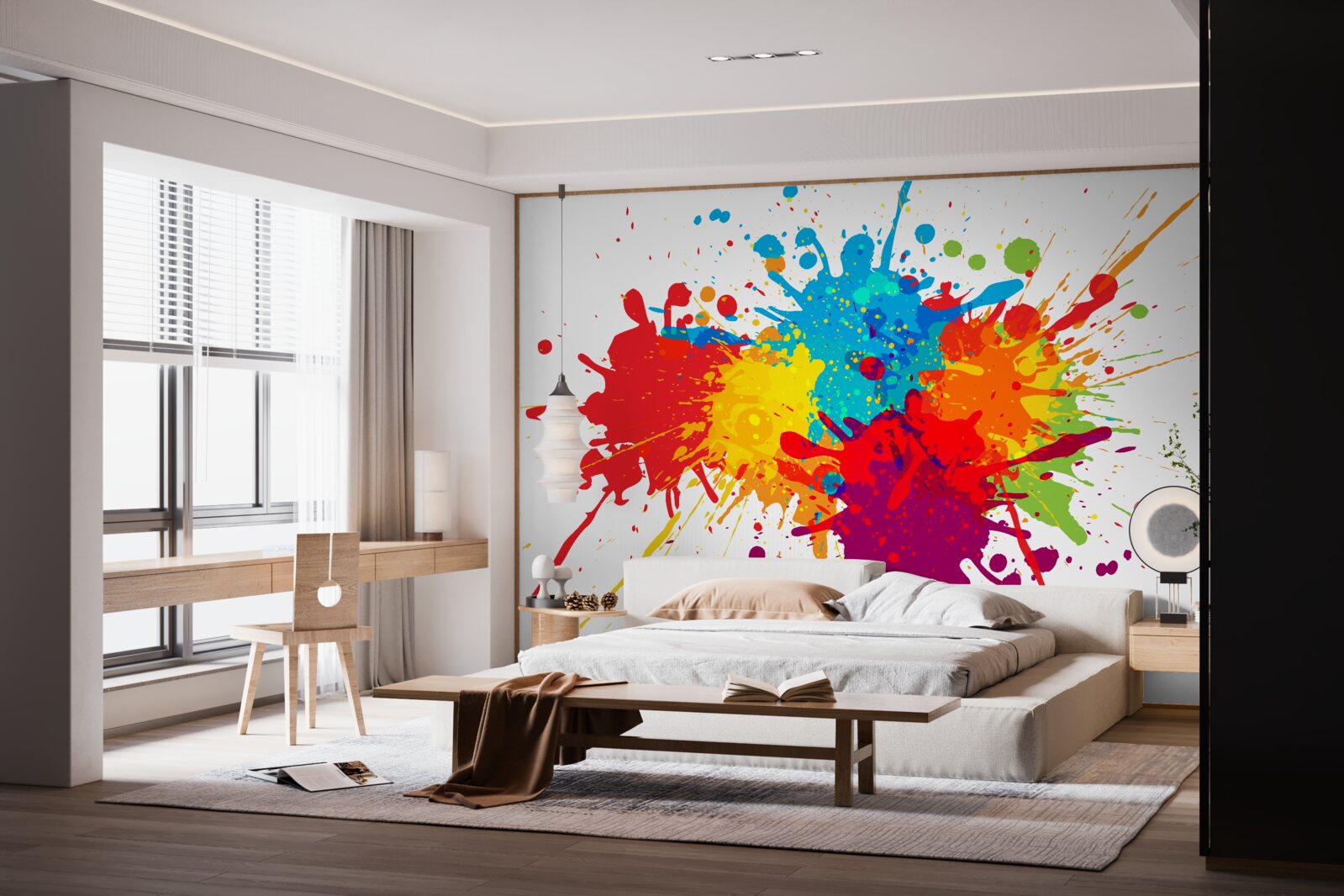 Фотошпалери вибух яскравих відтінків