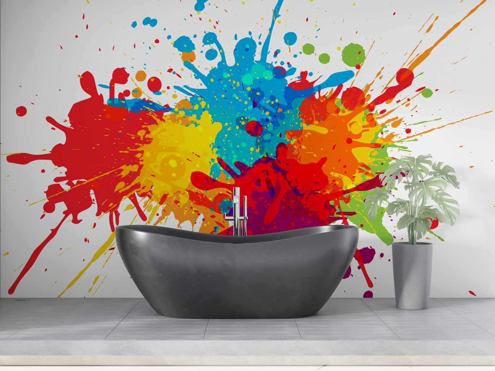 Фотошпалери вибух яскравих відтінків