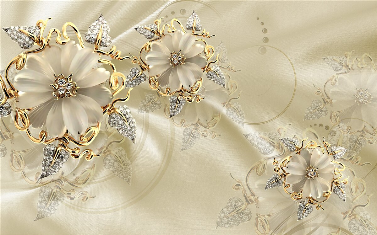 Фотошпалери чарівна брошка з дорогоцінних металів