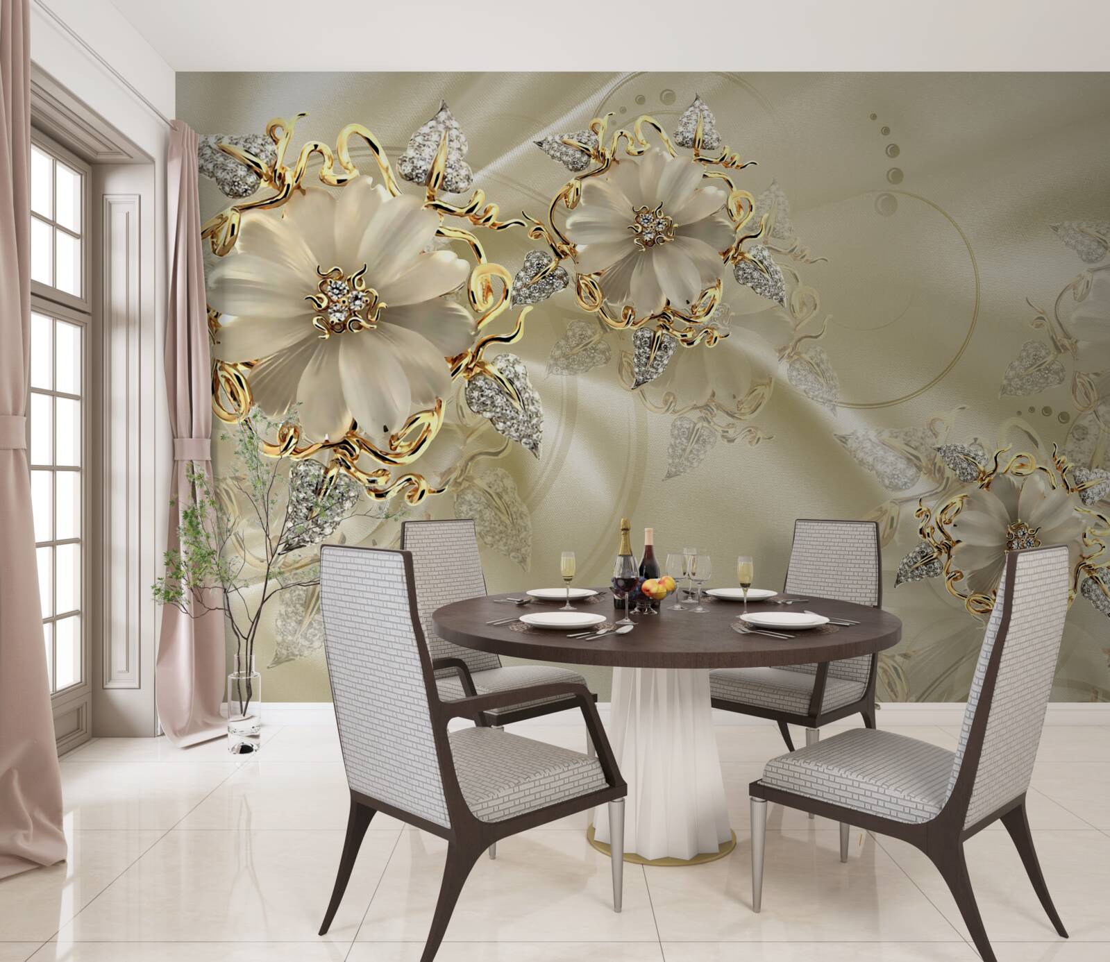 Фотошпалери чарівна брошка з дорогоцінних металів