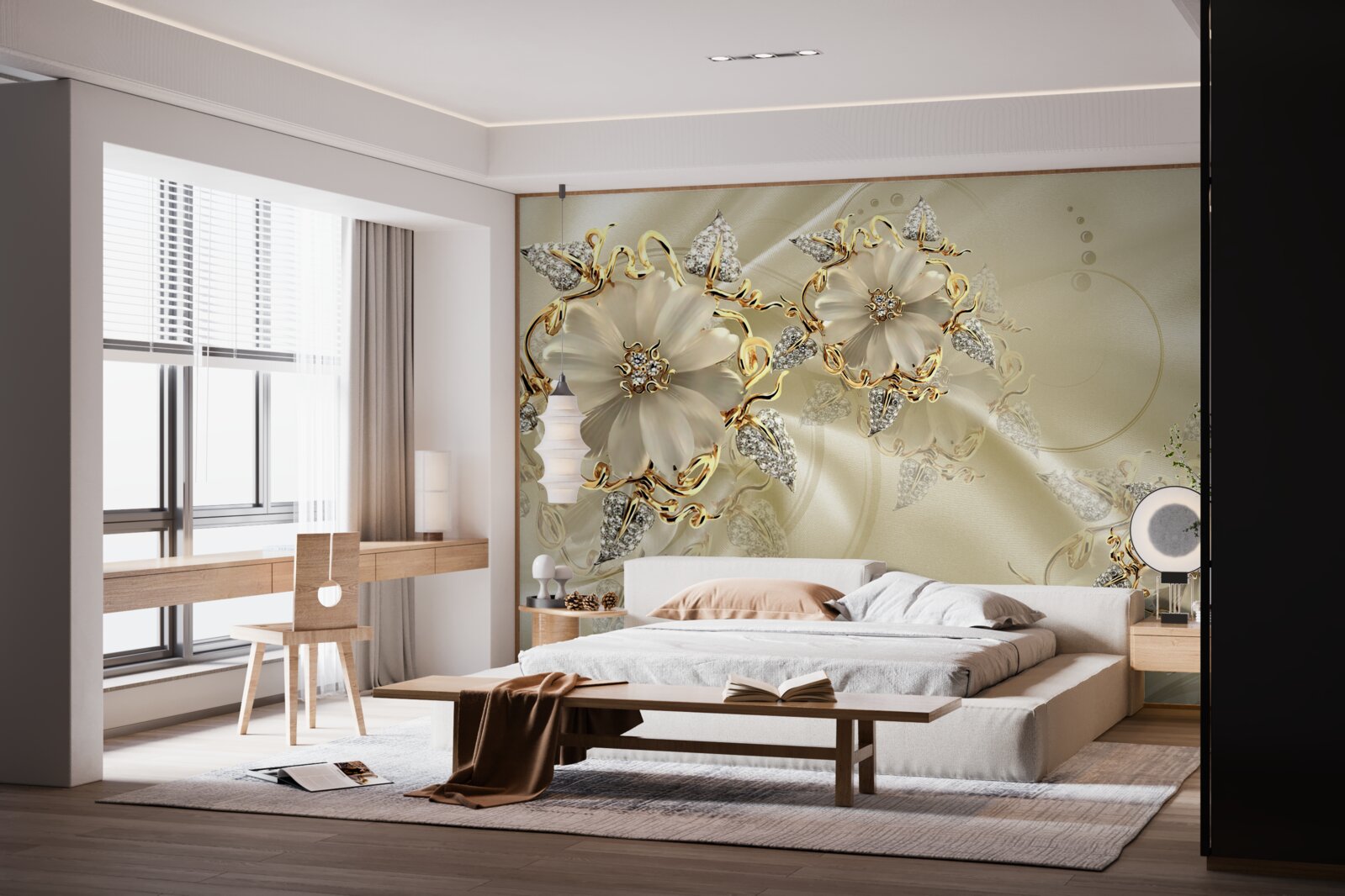 Фотошпалери чарівна брошка з дорогоцінних металів