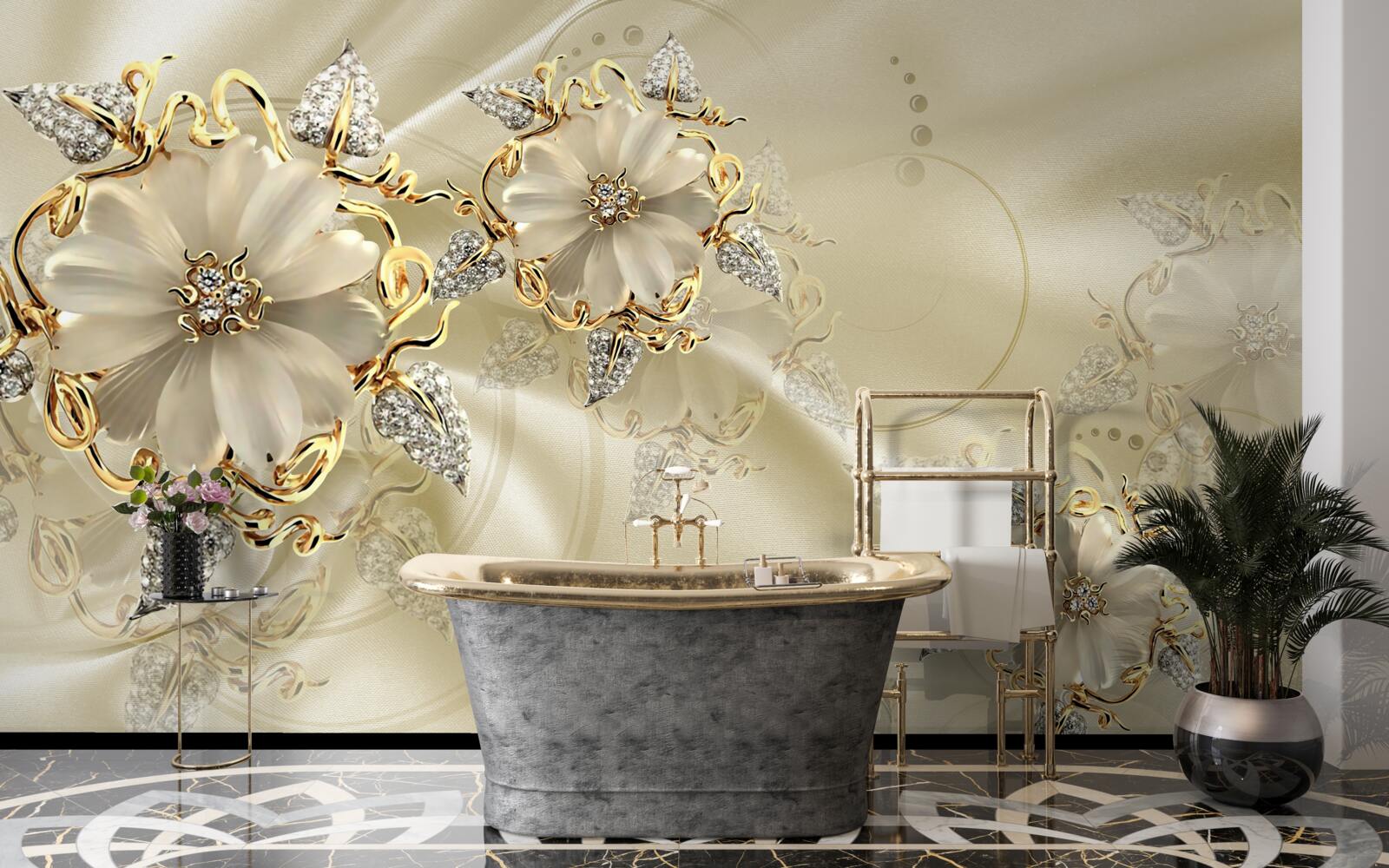 Фотошпалери чарівна брошка з дорогоцінних металів