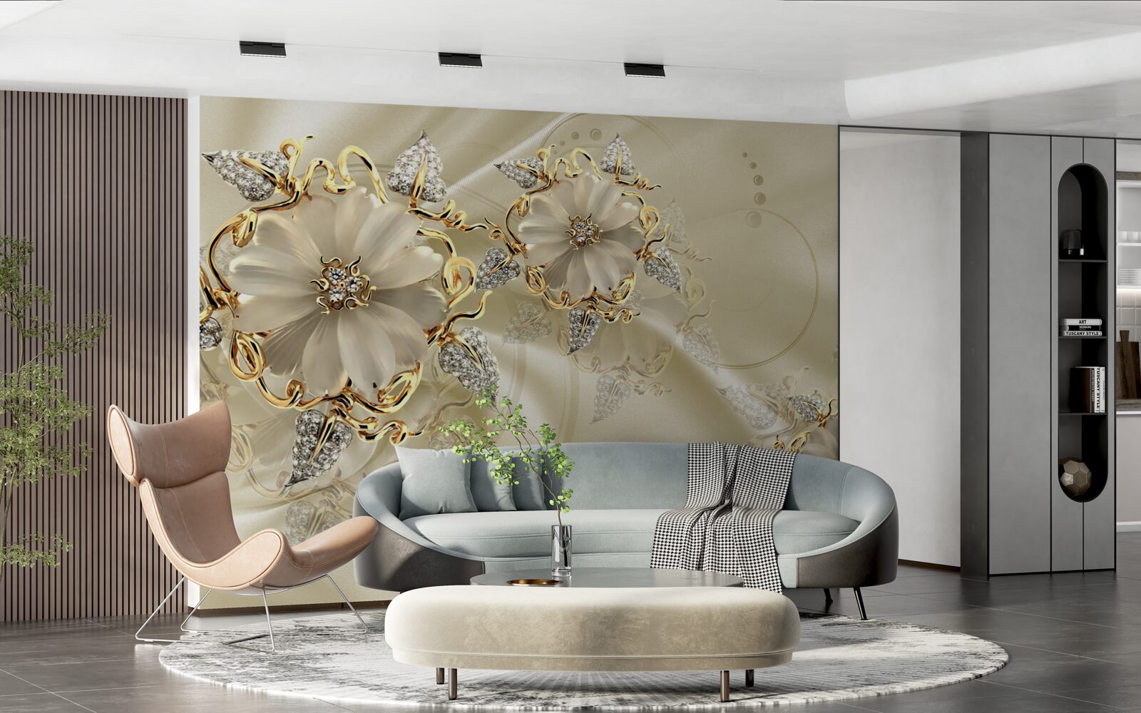 Фотошпалери чарівна брошка з дорогоцінних металів