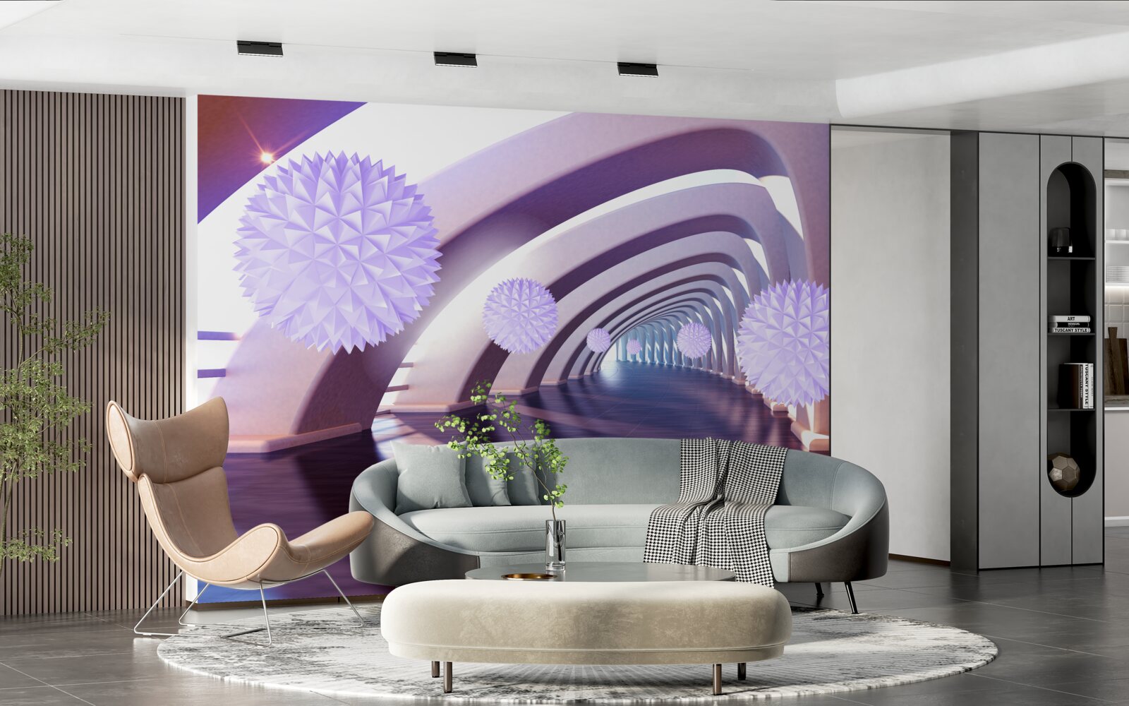 Фотошпалери перехід, утворений неоднозначними сферами