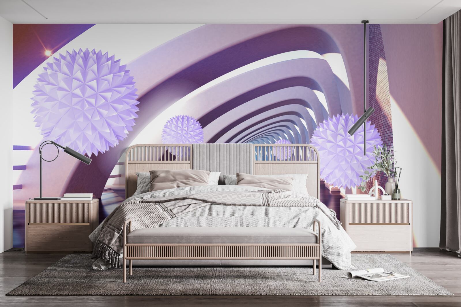 Фотошпалери перехід, утворений неоднозначними сферами