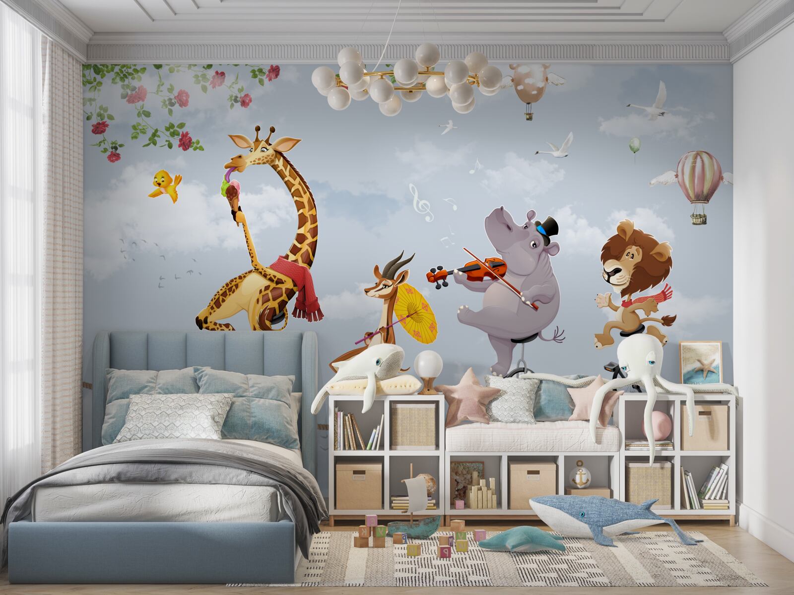 Фотошпалери циркові тварини на канаті